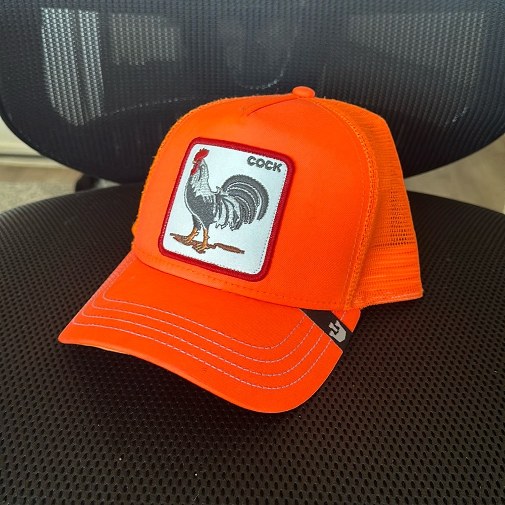 Goorin Bros Orange C*ck Trucker Hat